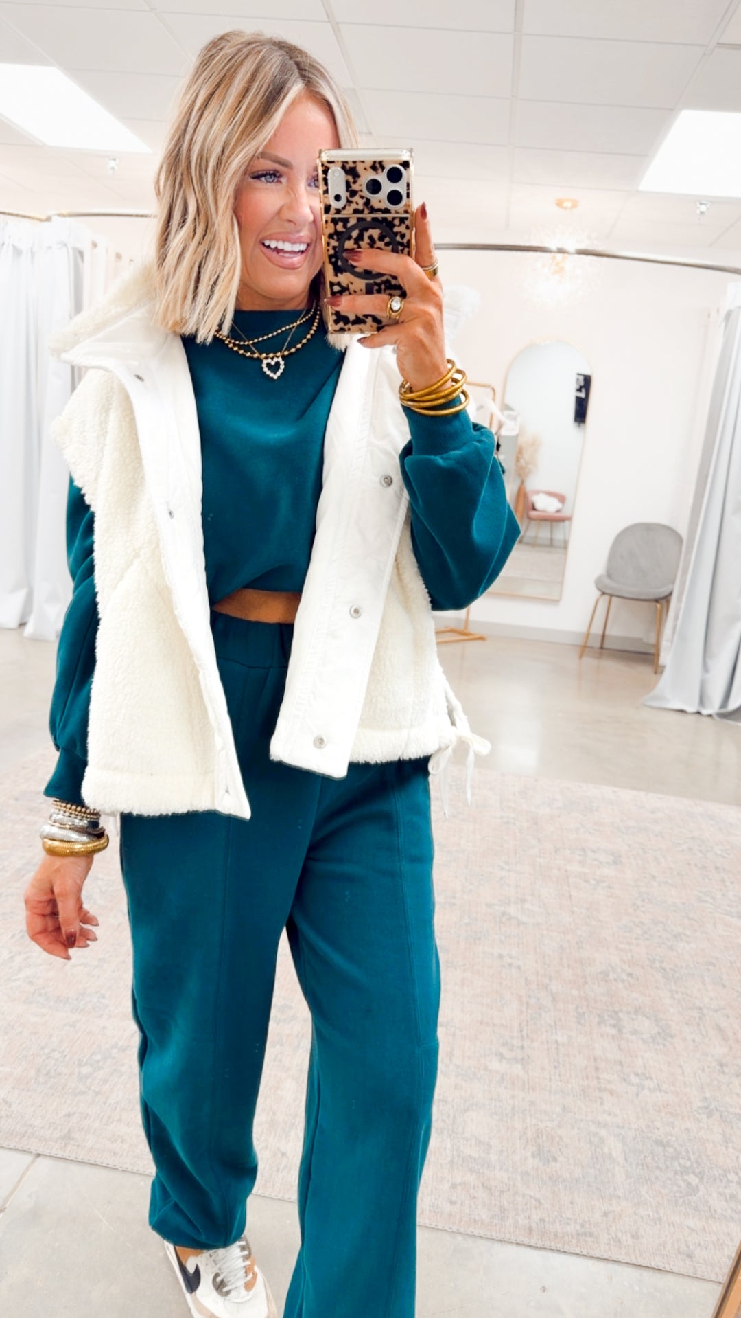 Lounge Ease Set-Deep Green