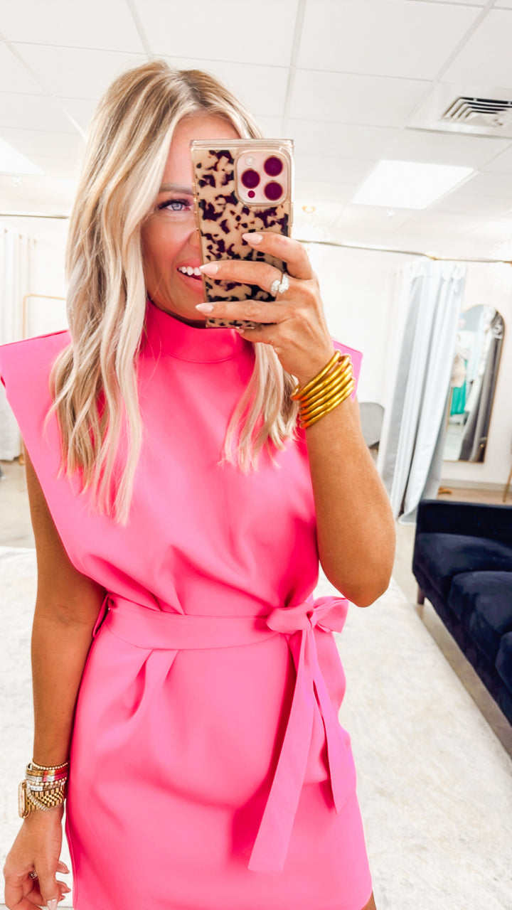 Sutton Tie Waist Mini Dress