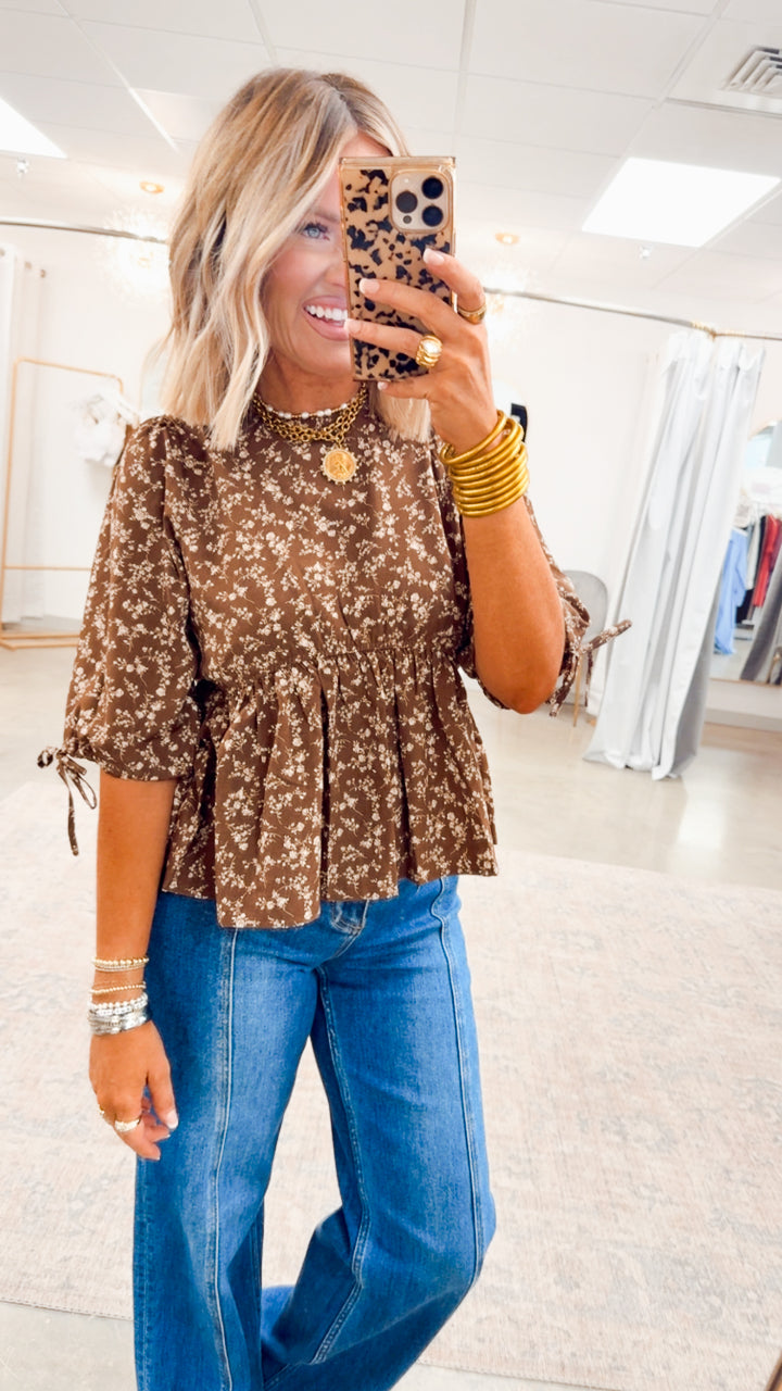 Sweet Impression Peplum Top