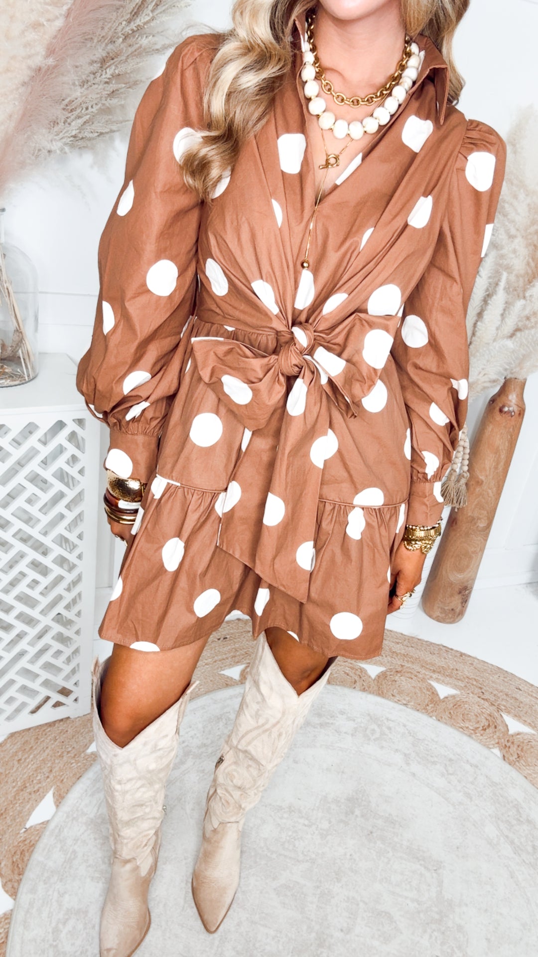 The Daisy Dot Mini Dress