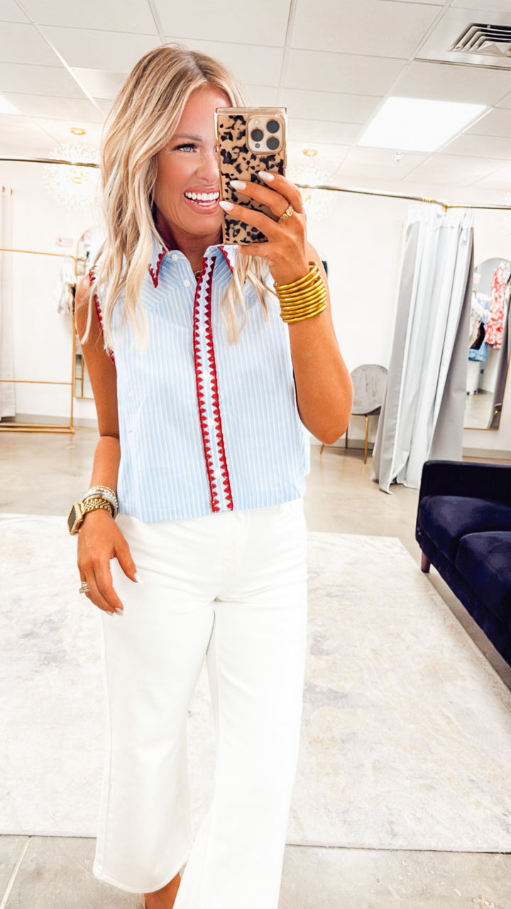 The Scarlett Stripe Top
