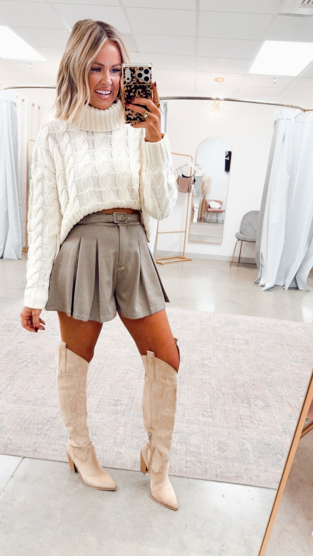 Parker Houndstooth Shorts