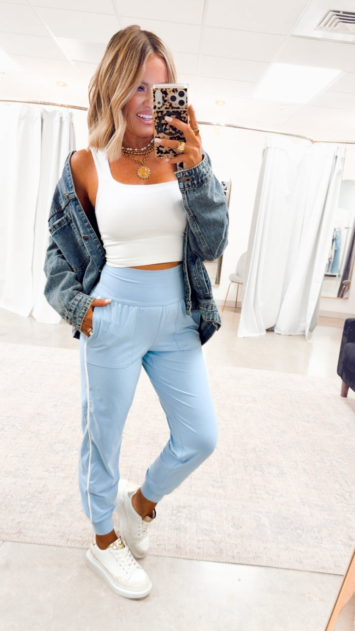 The Butter Flex Joggers-Lt Blue