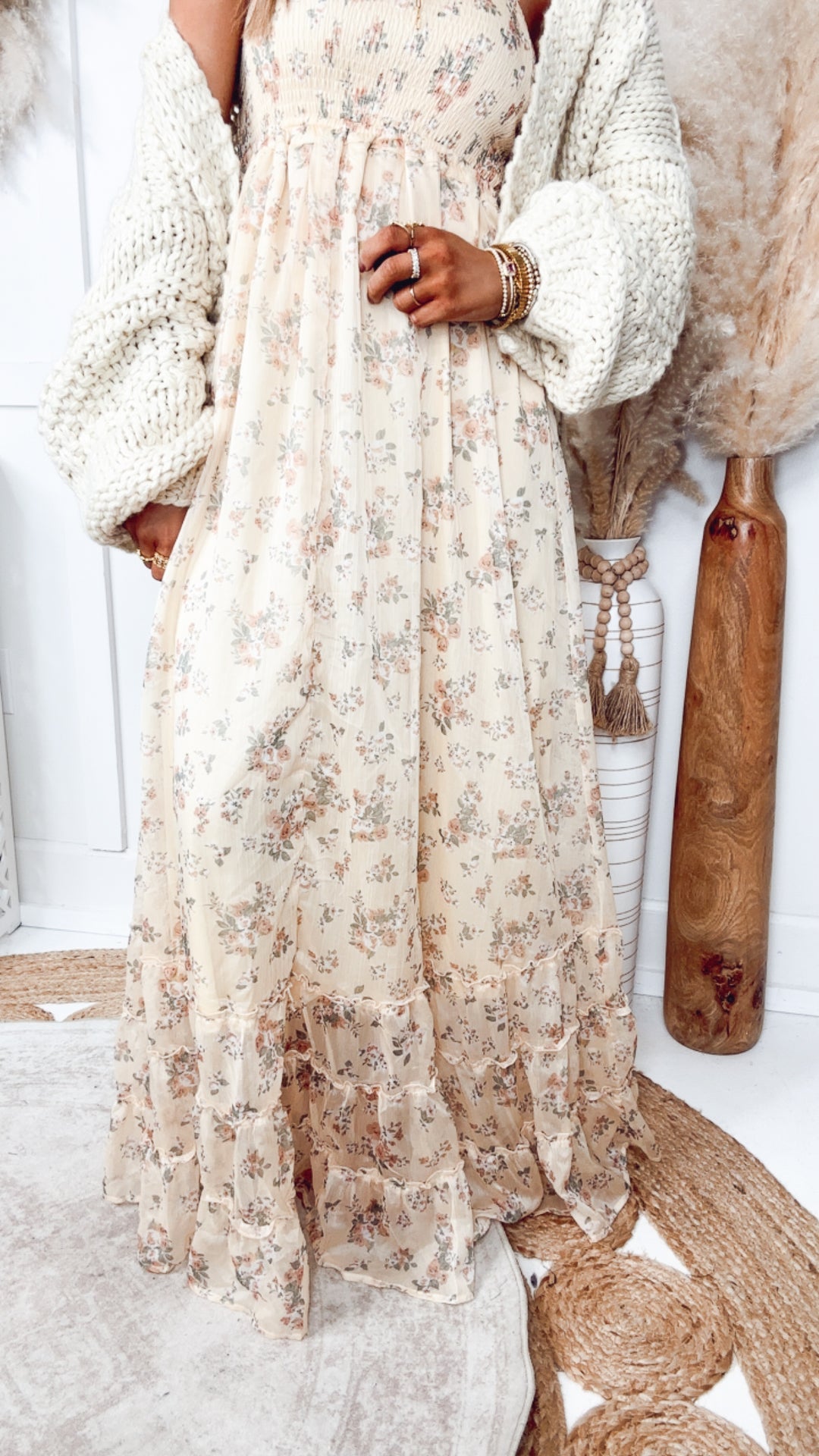 - FINAL SALE-The Tuscany Floral Maxi Dress-Yellow