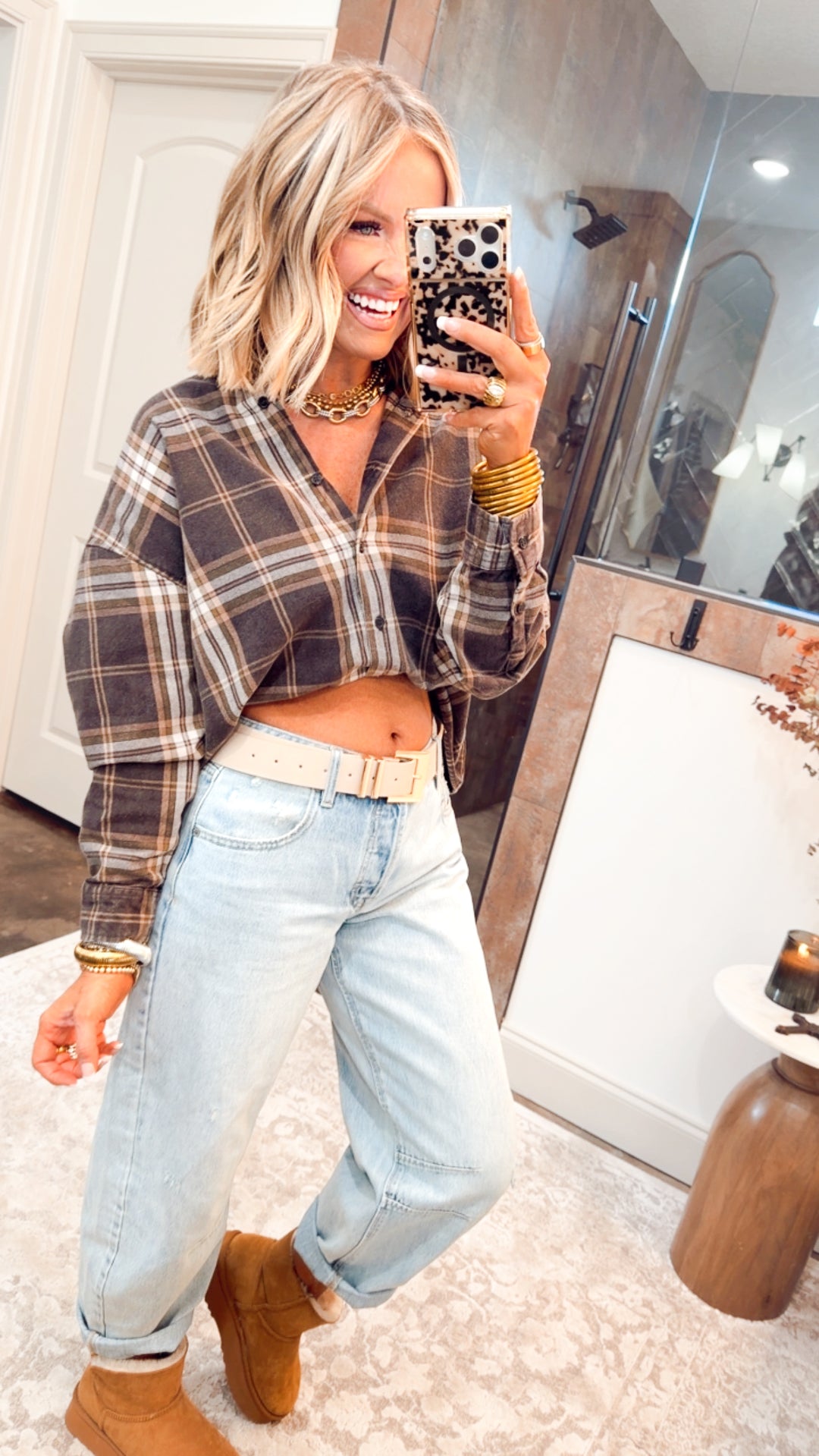 The Briggs Flannel Top