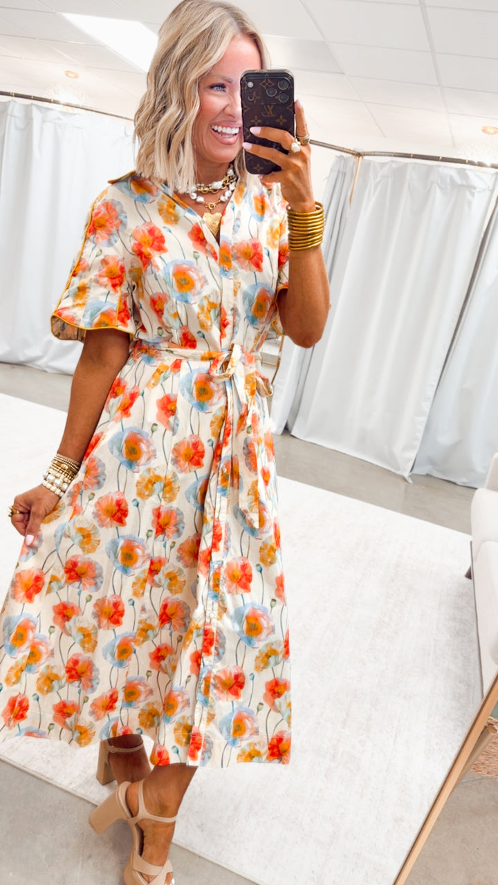 The Garden Grace Midi Dress