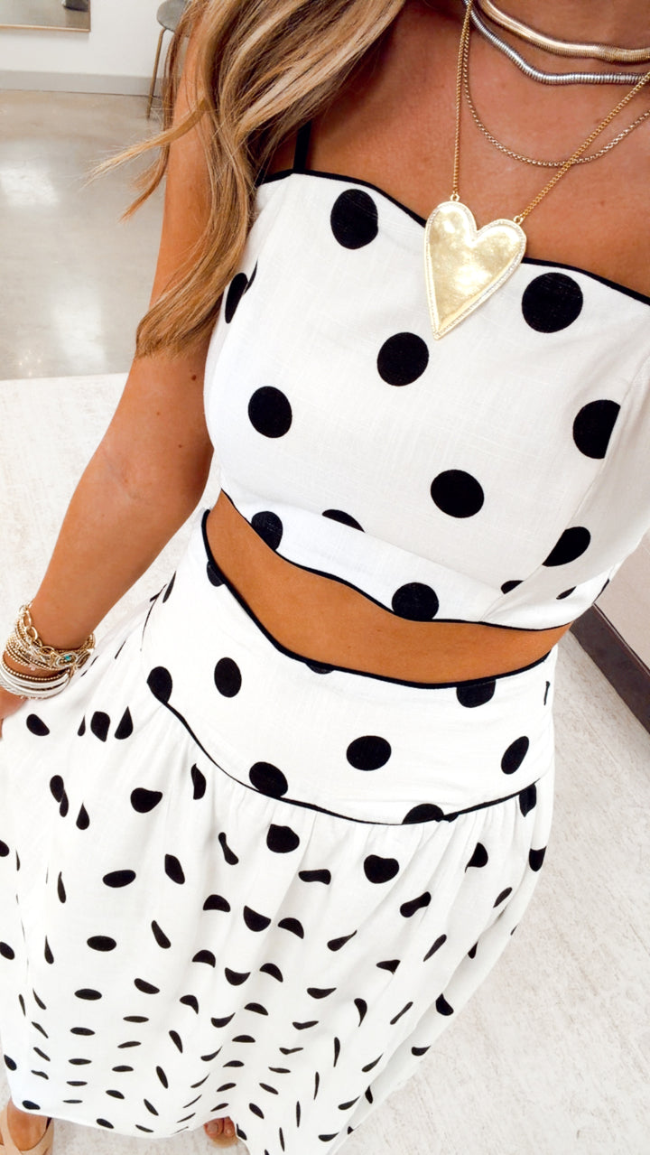 Jovie Polka Dot Two Piece Set