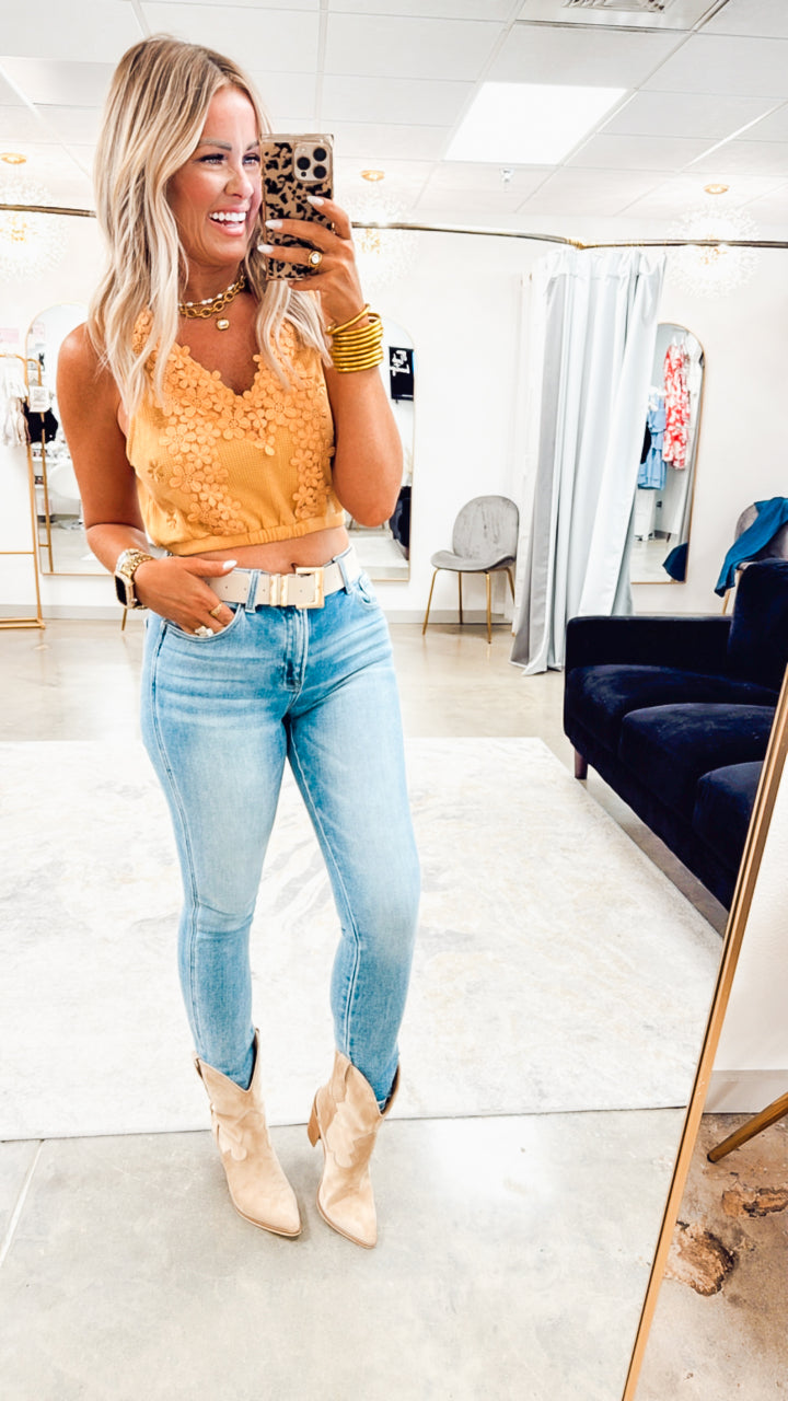 Morgan Mid Rise Skinny Jean