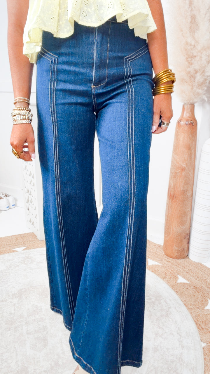 Katherine High Waisted Wide Leg Jean