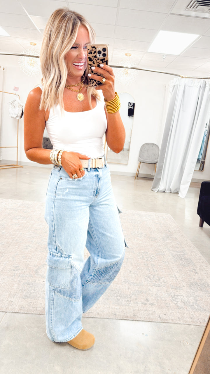 Nori Cargo Wide Leg Jeans