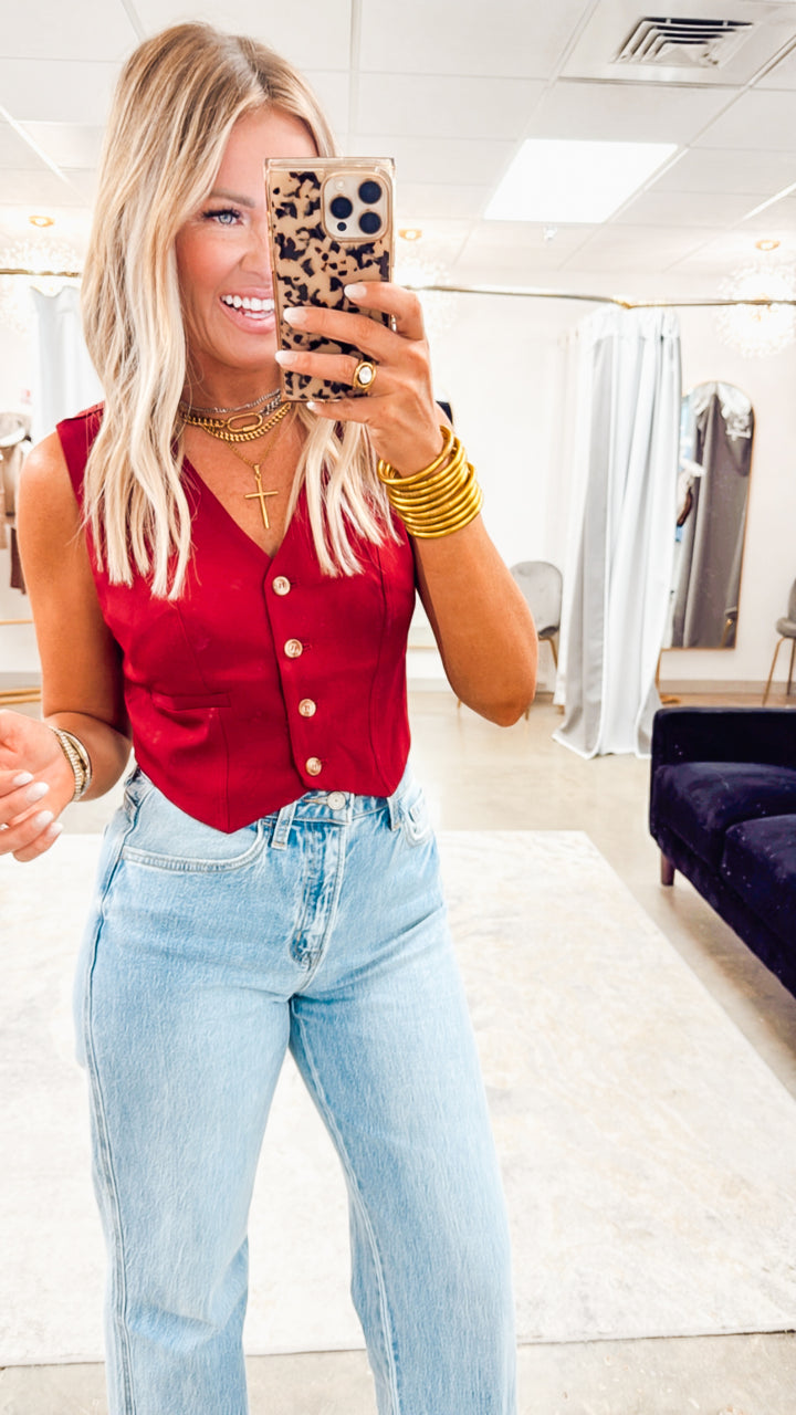 Kickoff Front Button Vest