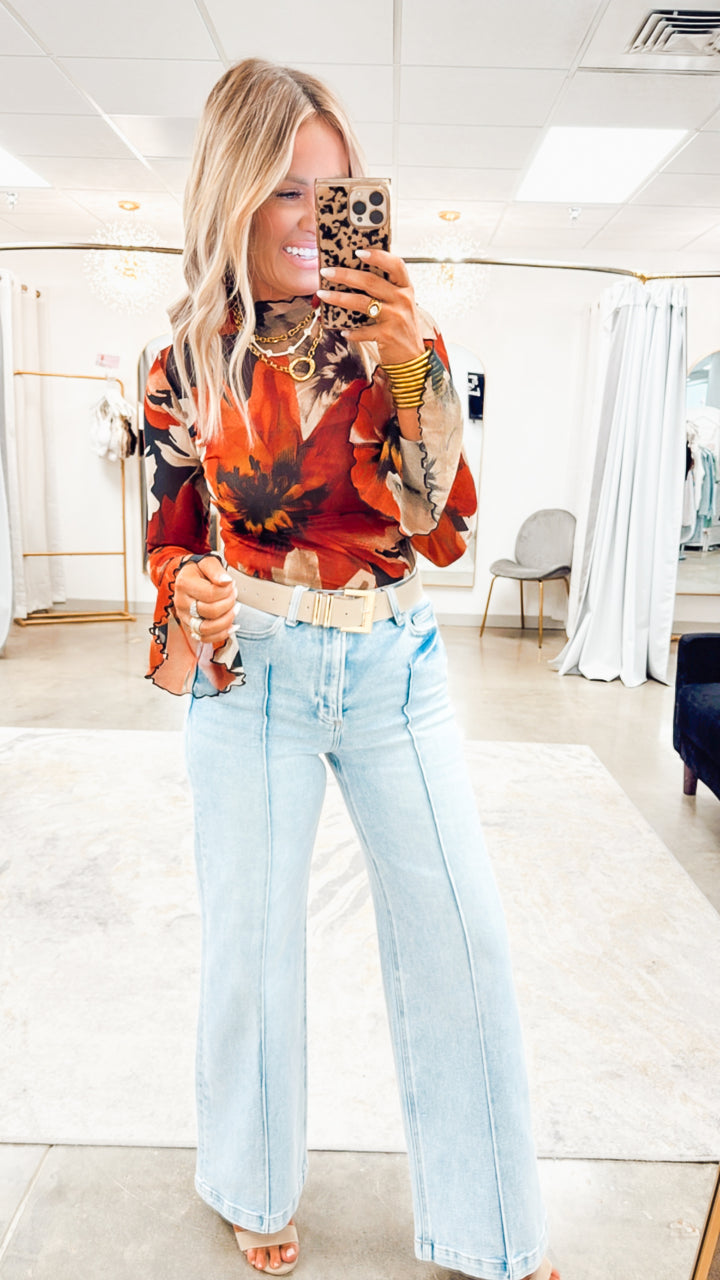 Jessie Pintuck Detailed Jeans-Light