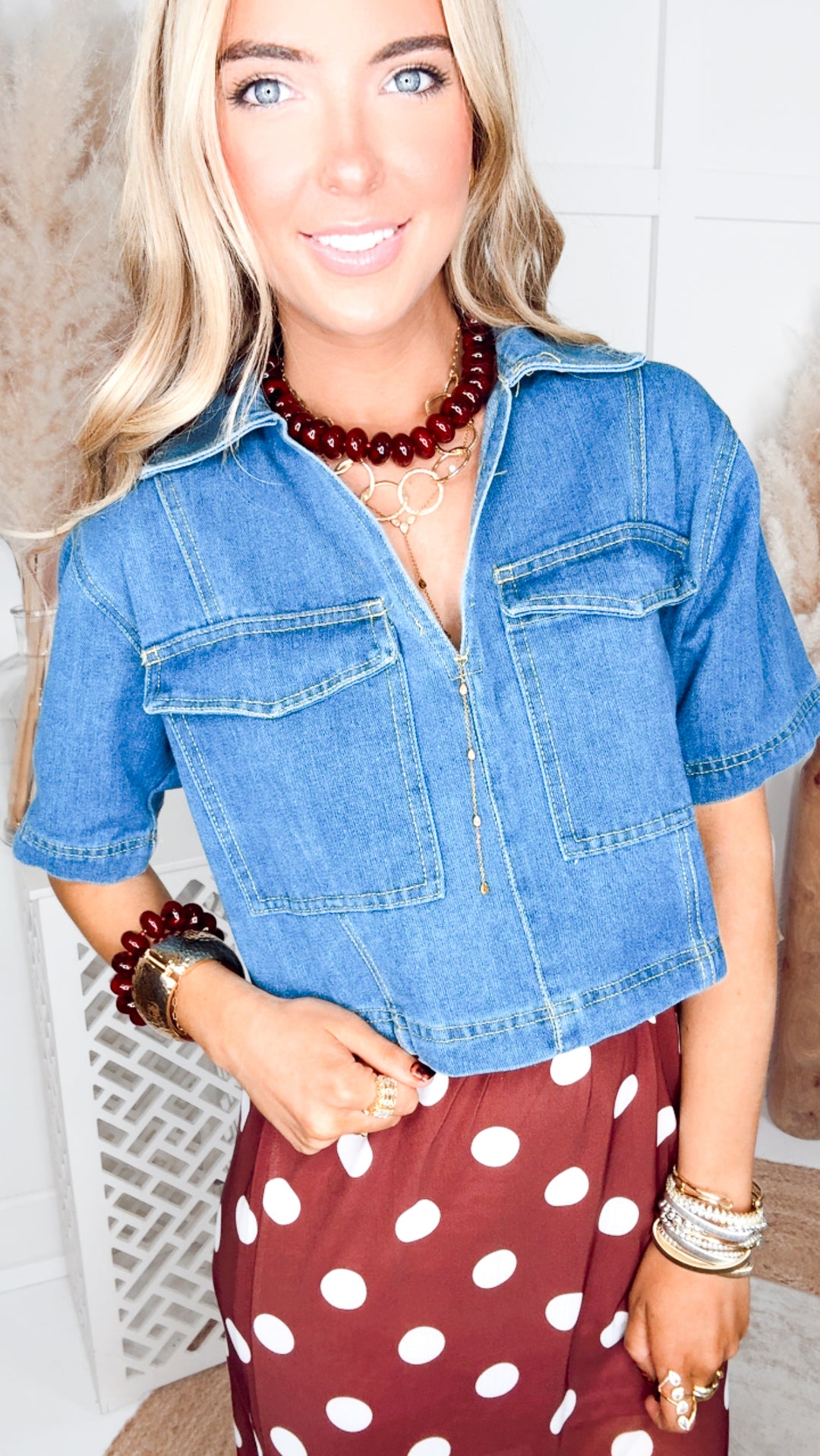 Denim Haze Crop Top