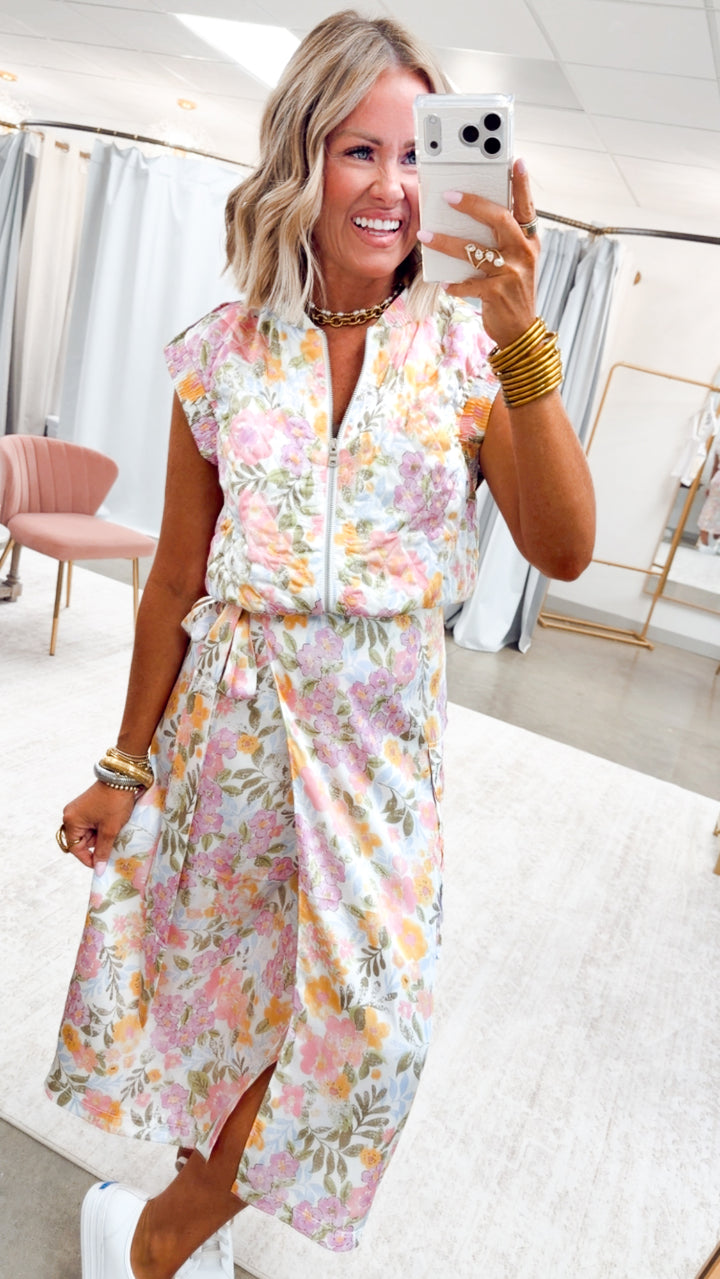 The Beverly Wrap Skirt Set