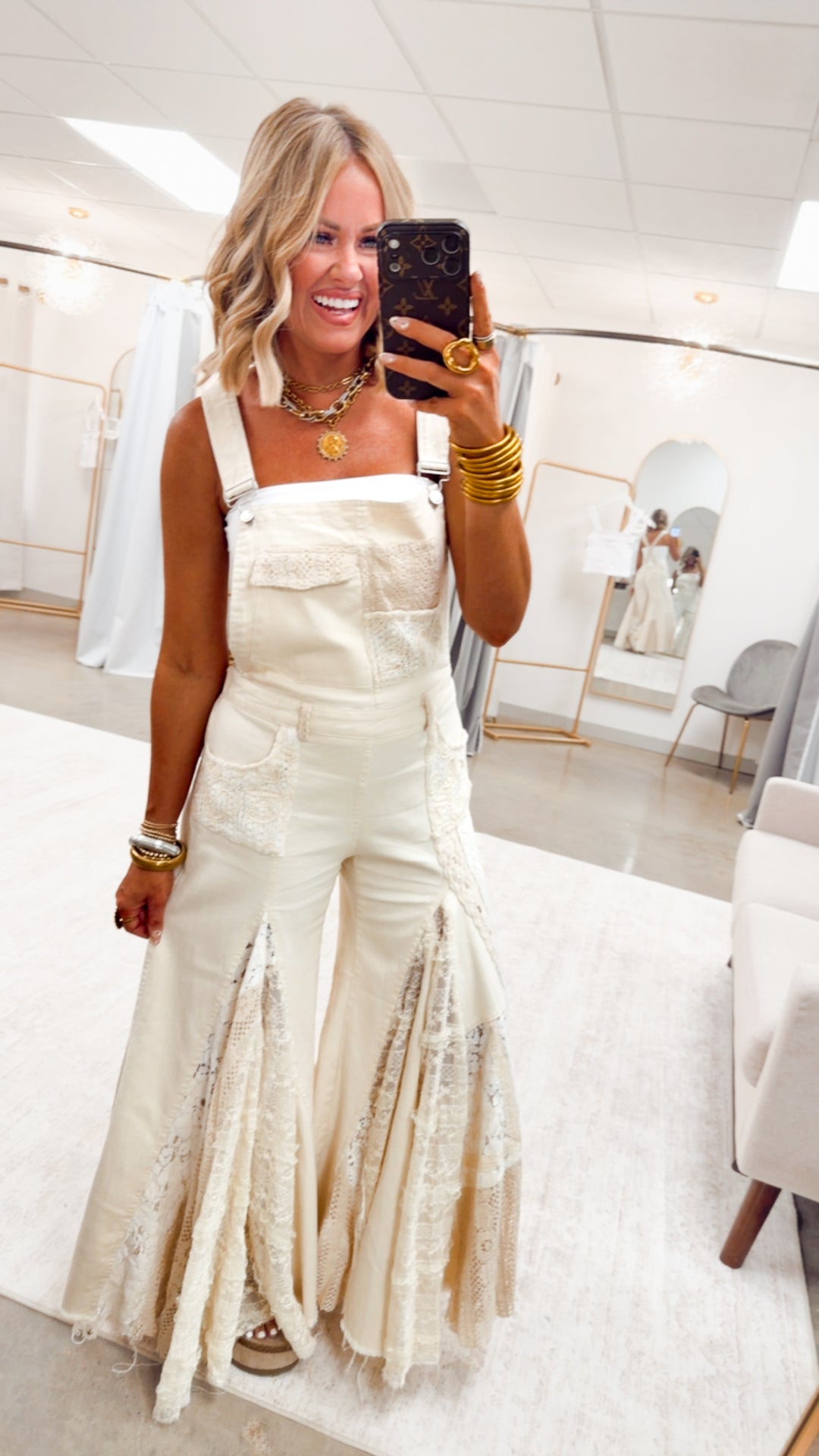 Lace & Ivy Wide Leg Overalls