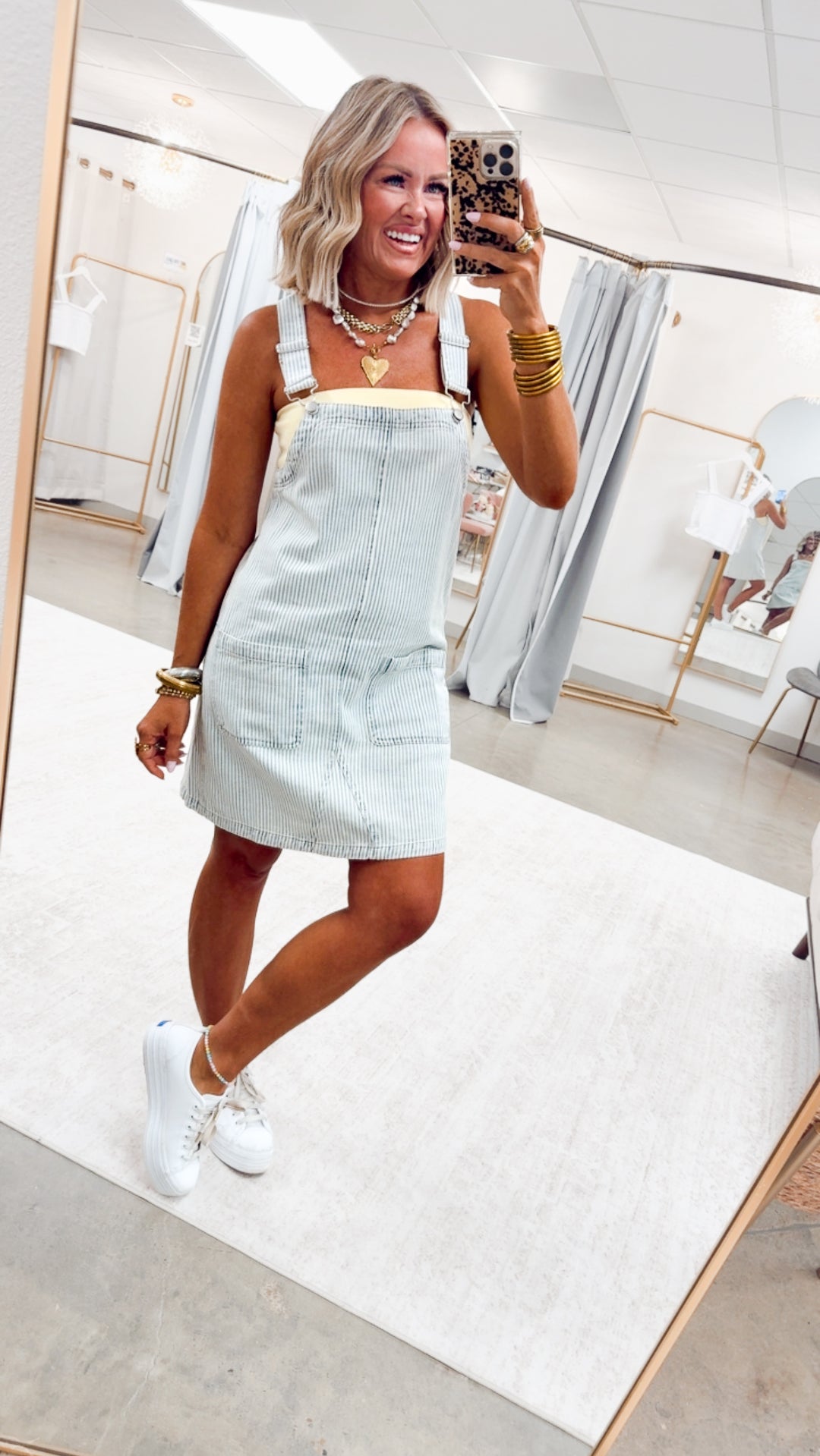 The Sutherland Overall Mini Dress