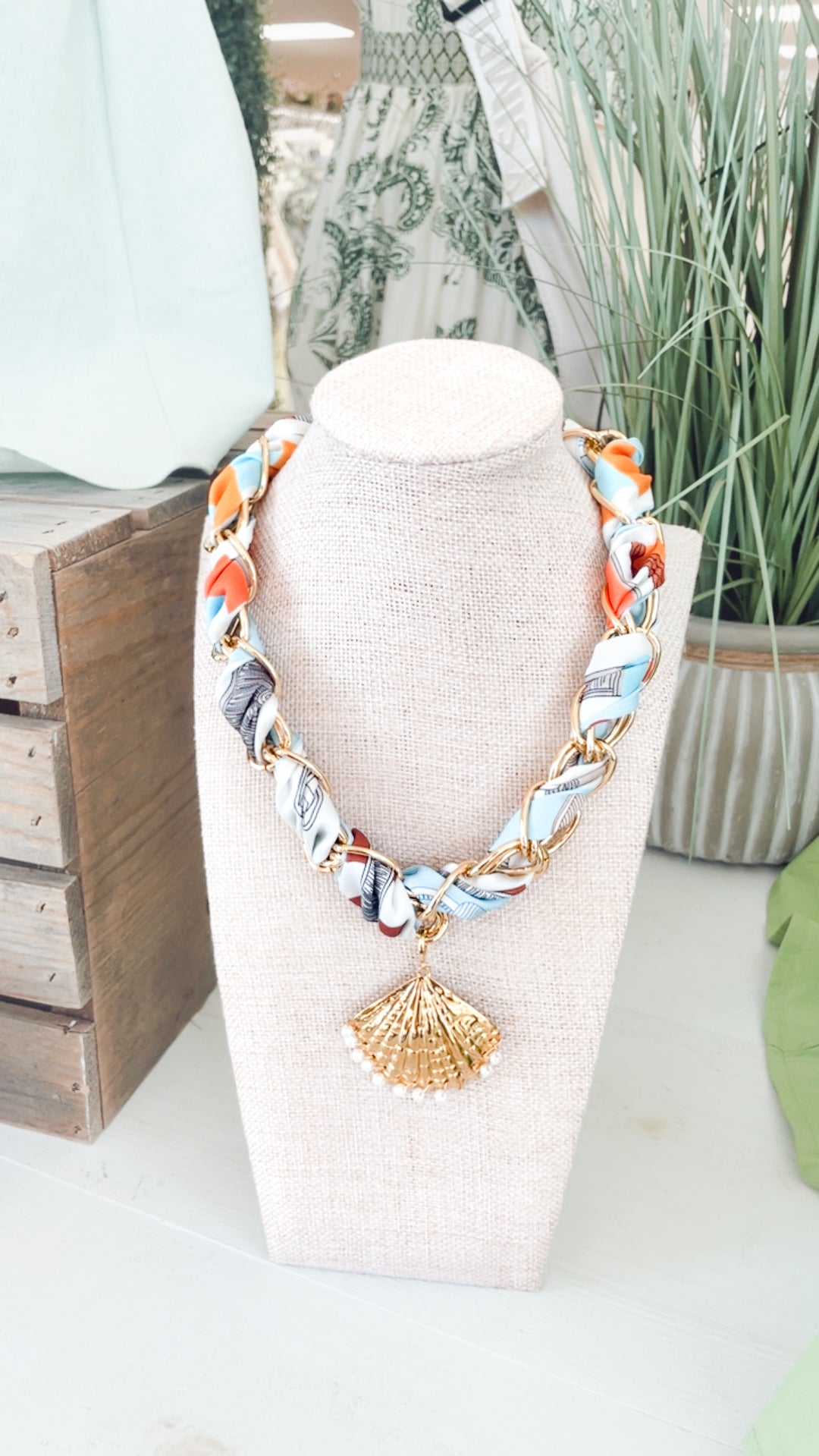The Seaside Scarf Chain Necklace