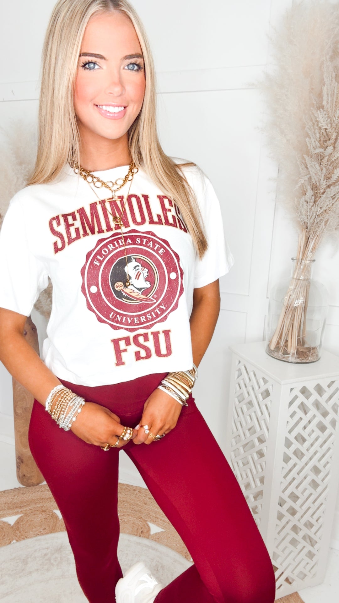 Seminoles Boxy Fit Cropped Tee