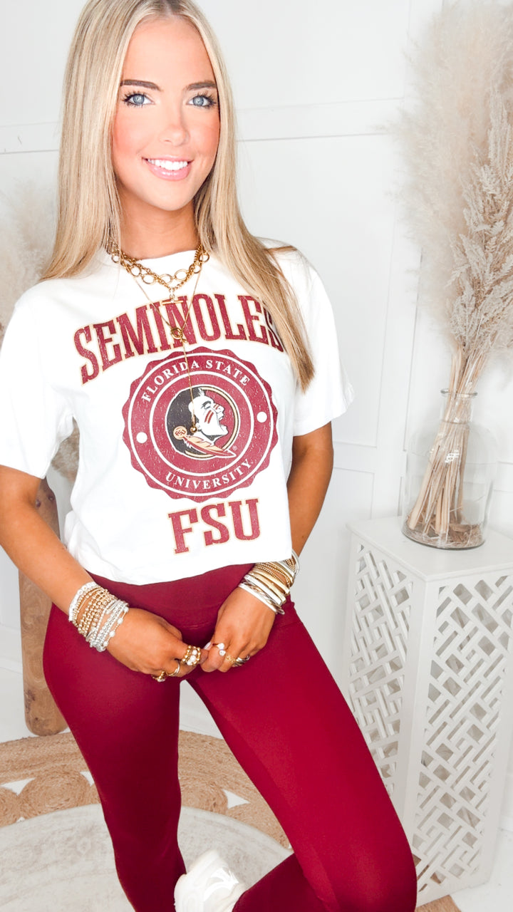 Seminoles Boxy Fit Cropped Tee