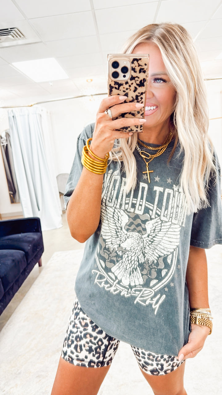 World Tour Rock N Roll Vintage Graphic Tee