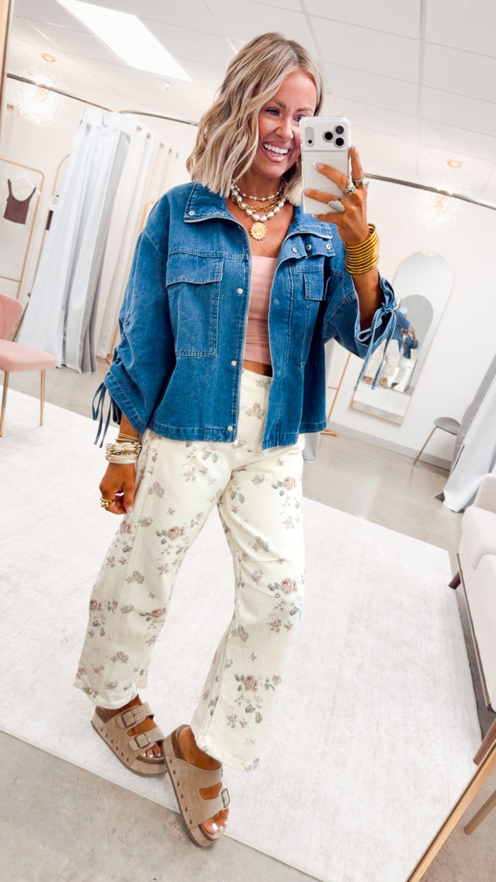 The Botanical Barrel Jean