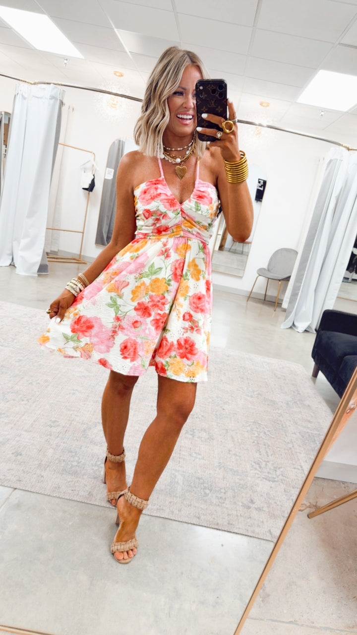 The Floral Whimsy Mini Dress