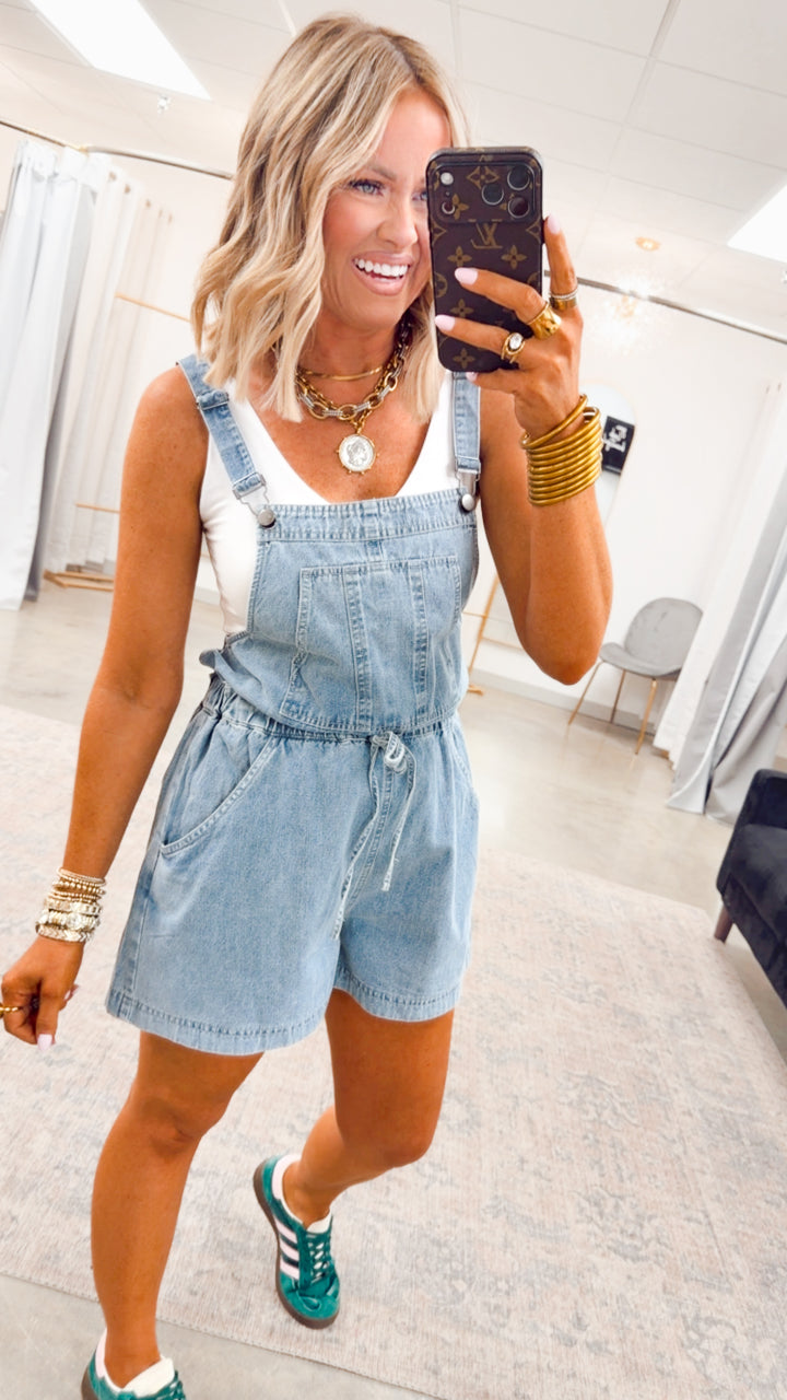 The Downtown Denim Overalls