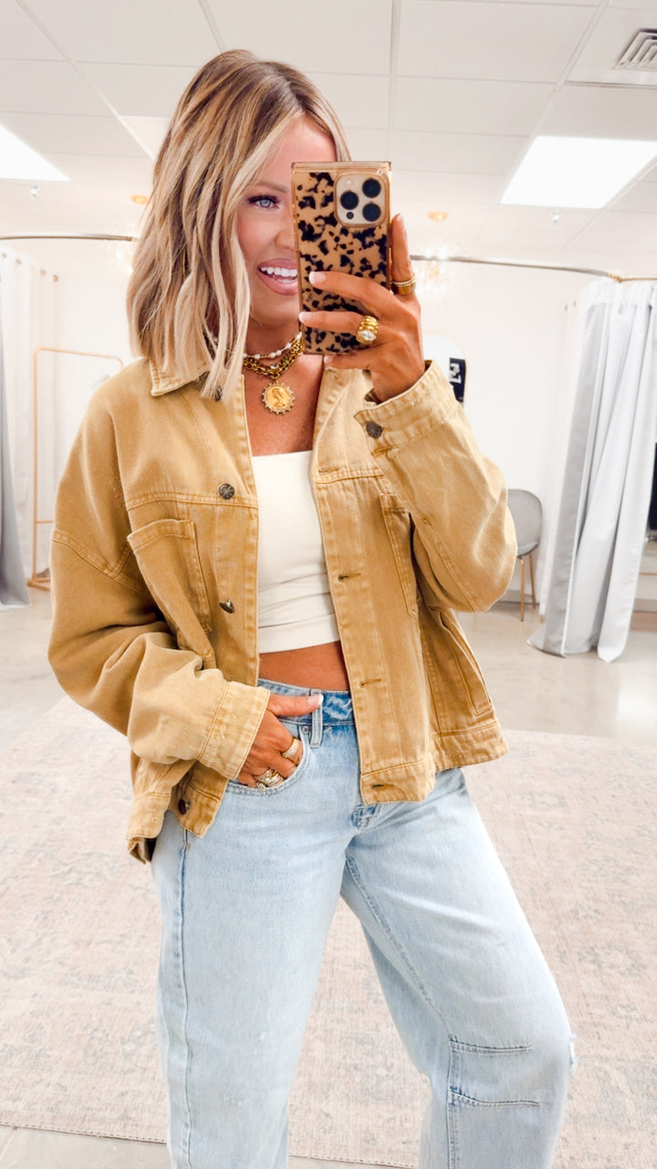 Oak Ridge Denim Jacket-Tea Satin