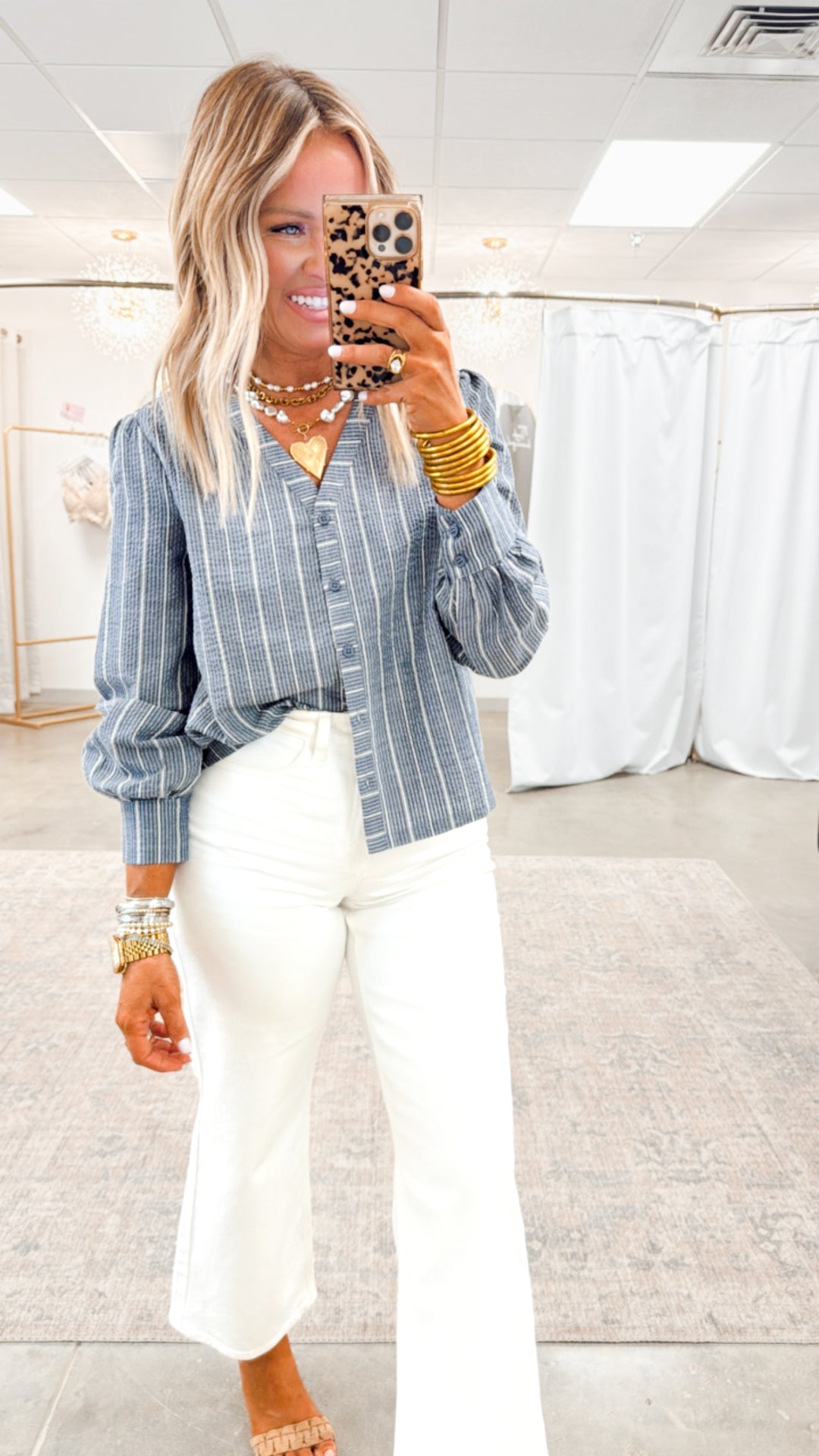 Piper Pinstripe Top