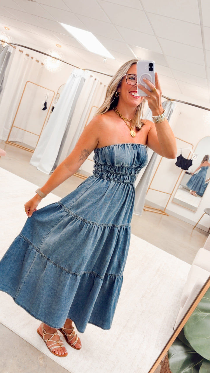 The Laurel Tiered Midi Sundress