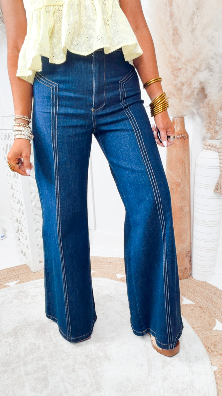 Katherine High Waisted Wide Leg Jean