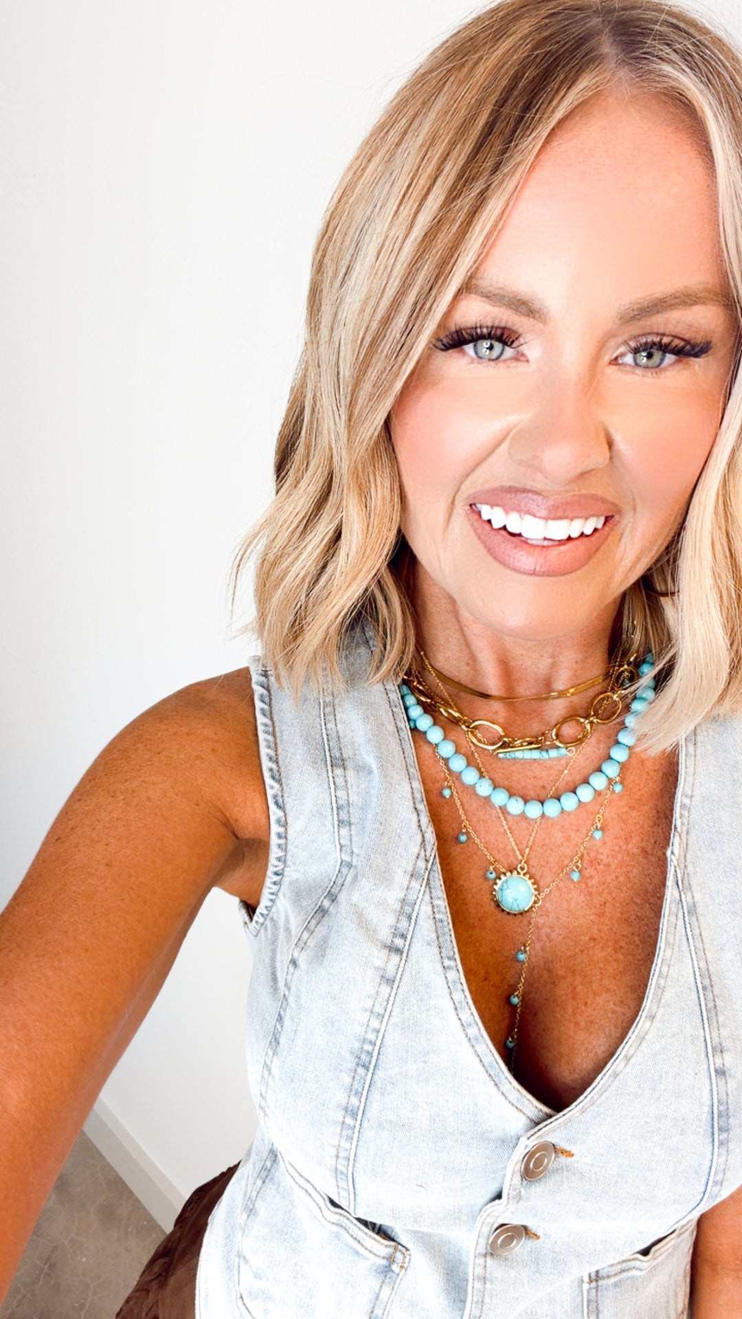 Blue Mood Gemstone Necklace