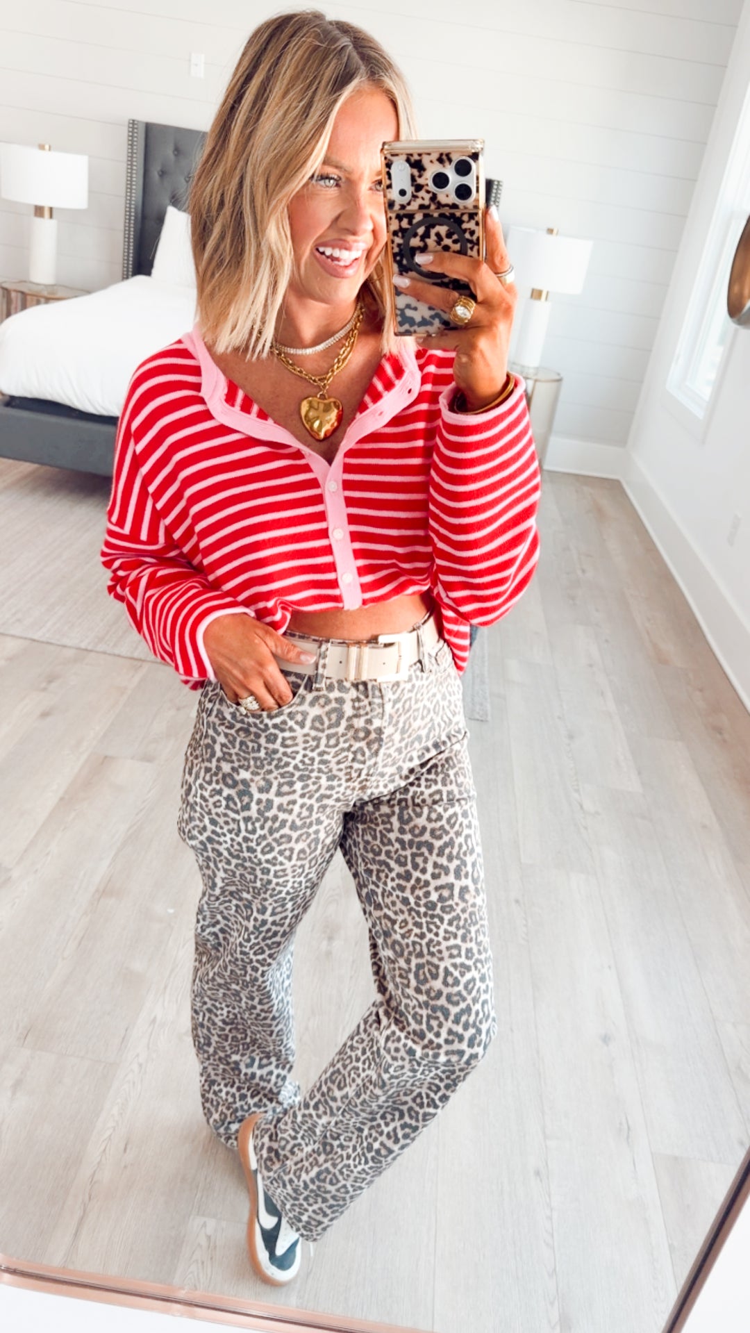 The Blush Hour Cardigan Top-Pink/Red