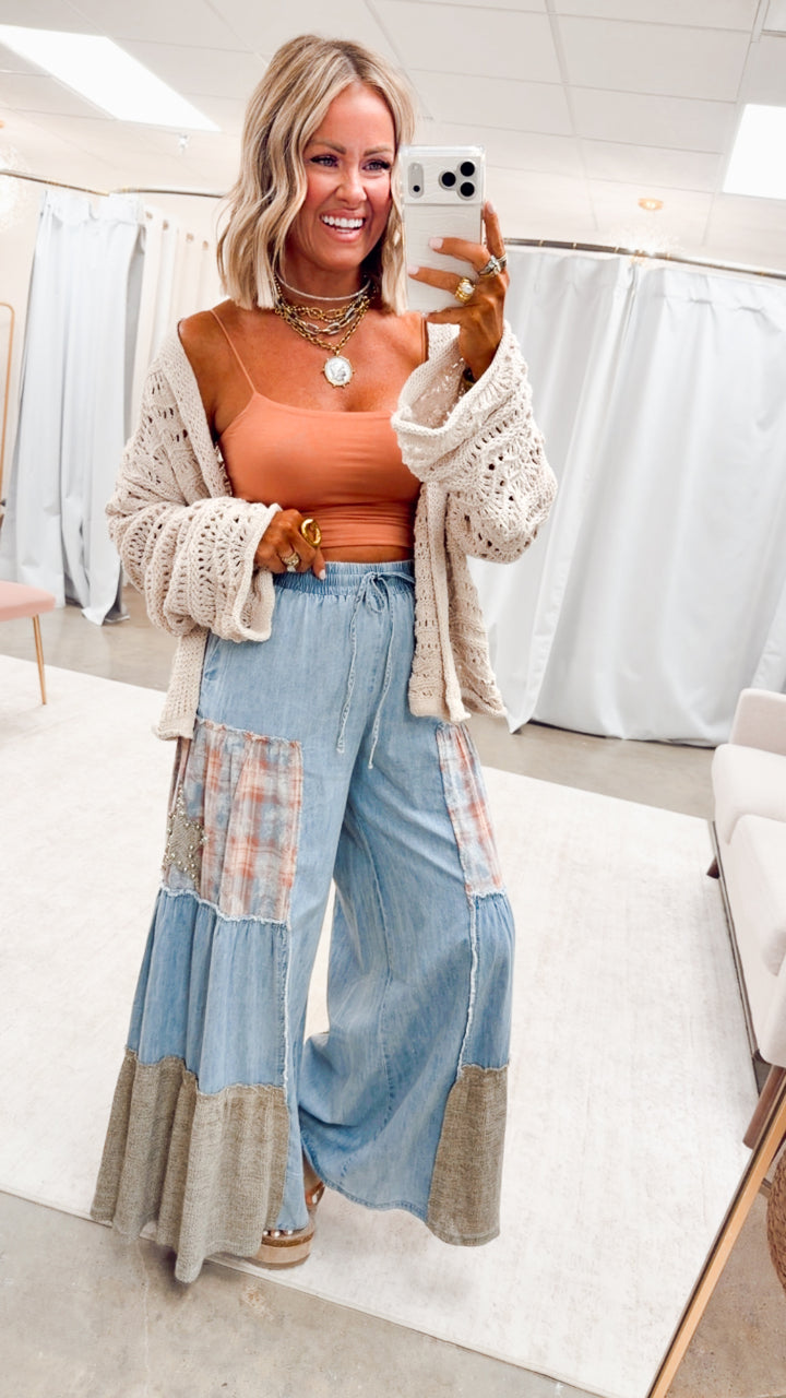 Cropped Spaghetti Tank-Papaya