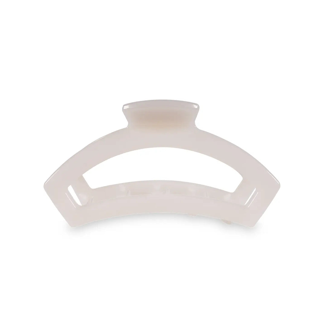 Coconut White Open Medium Hair Clip