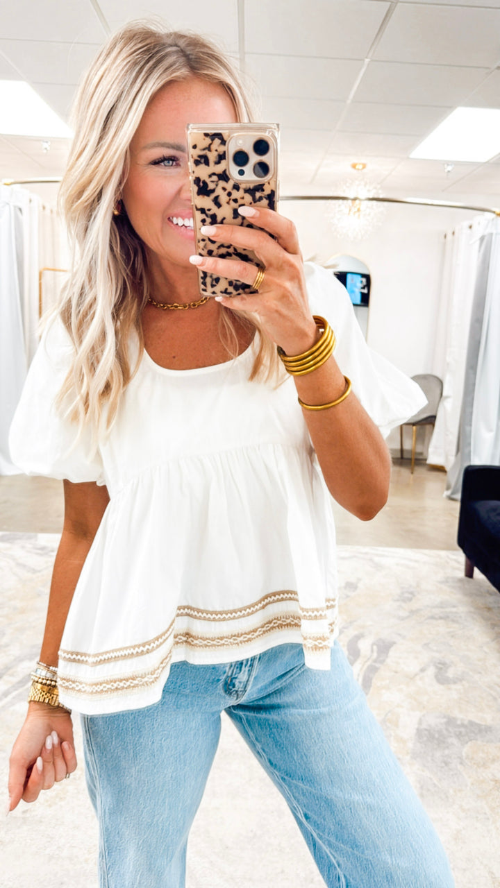 Arabella Babydoll Top