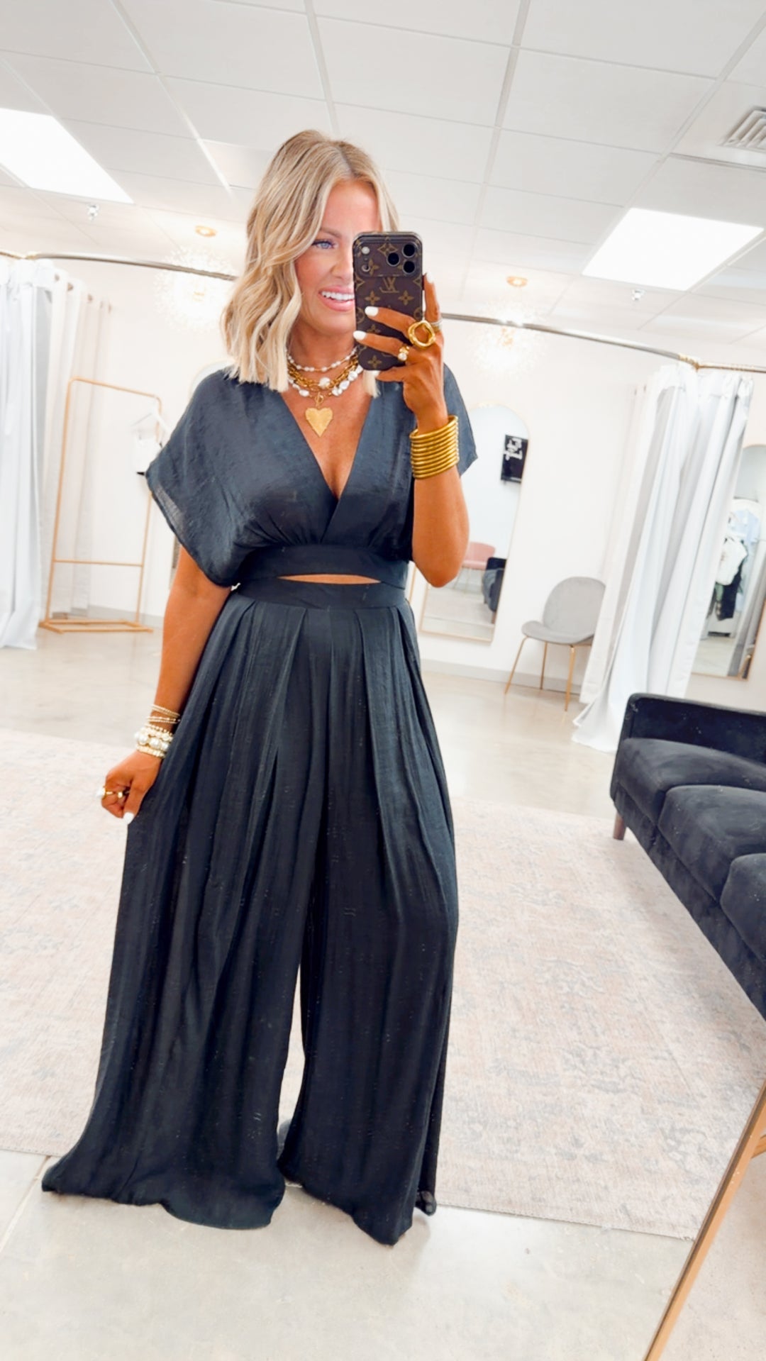 The Precision Two-Piece Set-Black