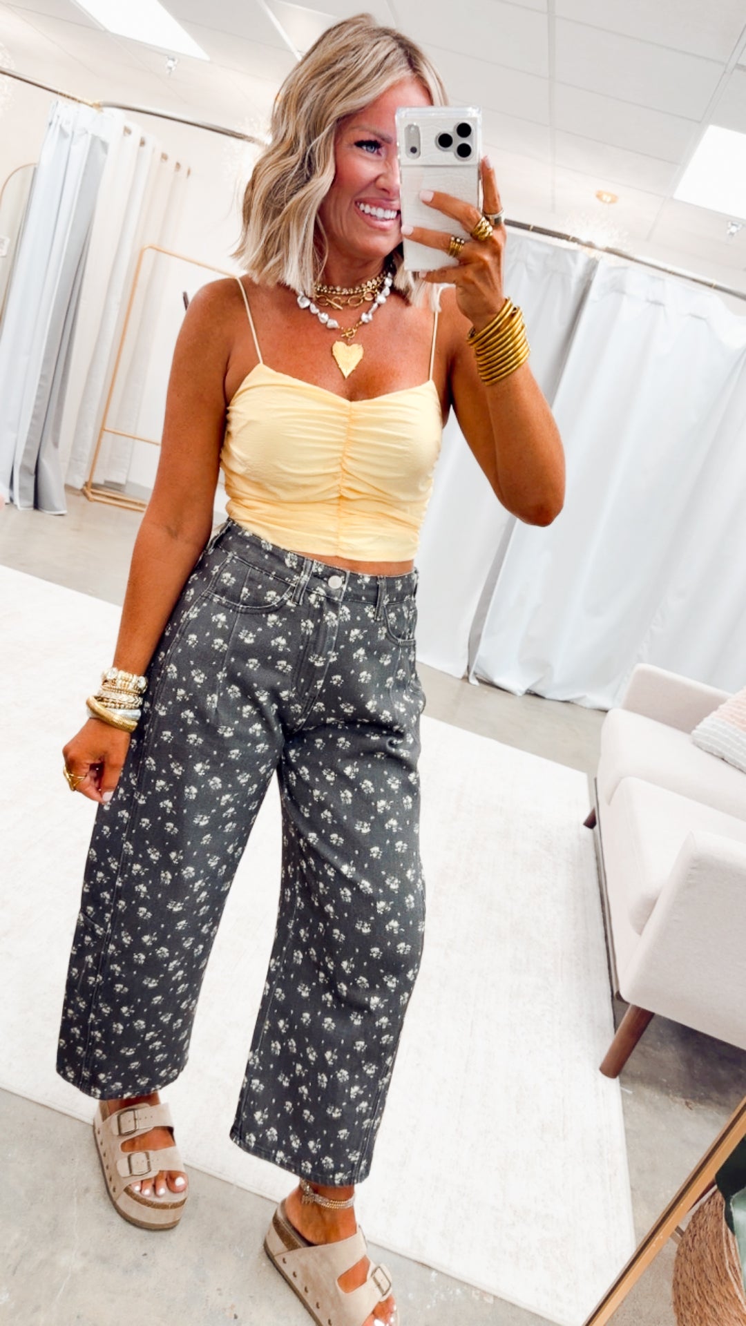 The Floral Barrel Jeans