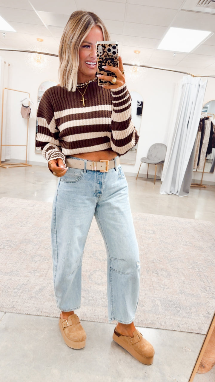 Pax Boatneck Sweater-Brown