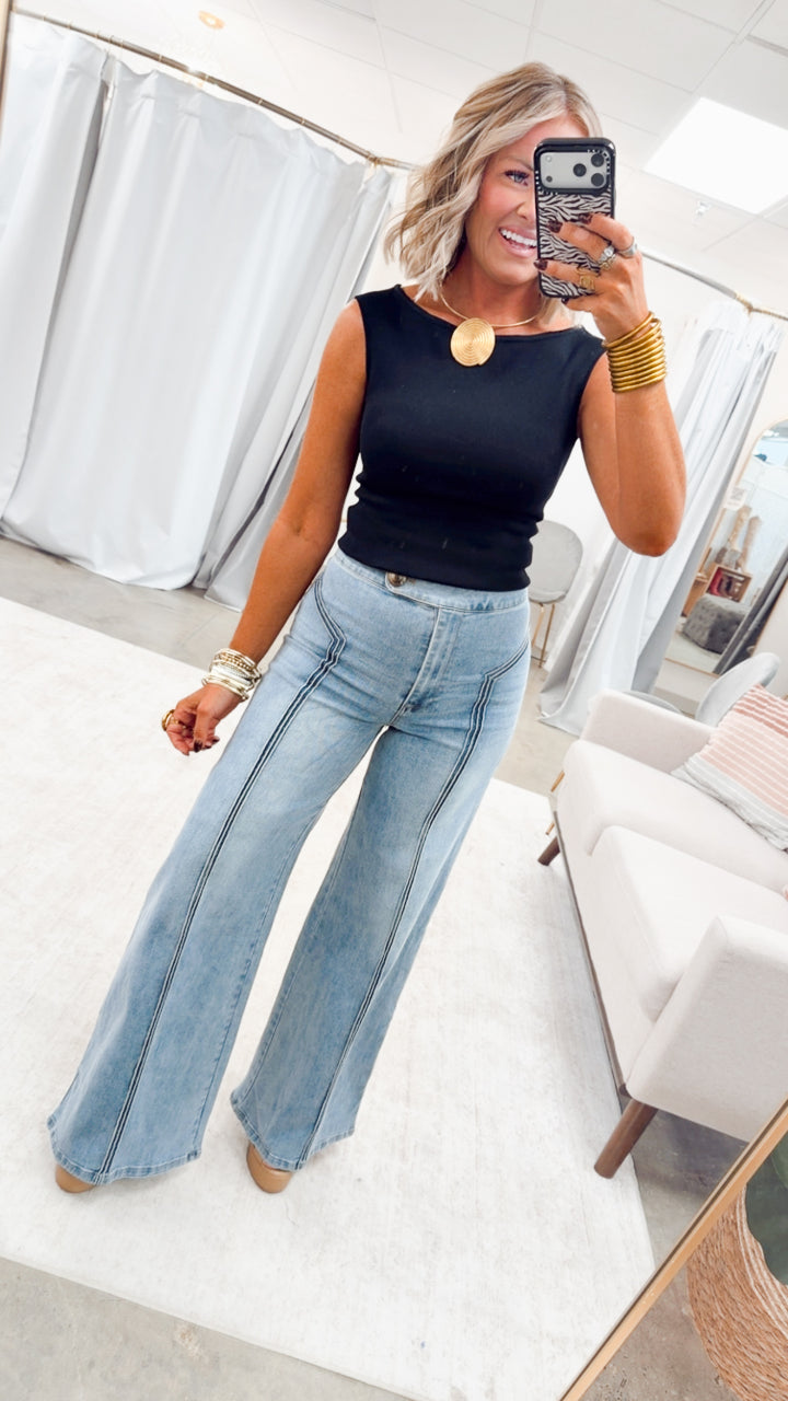 The Eva Off Shoulder Top-Black