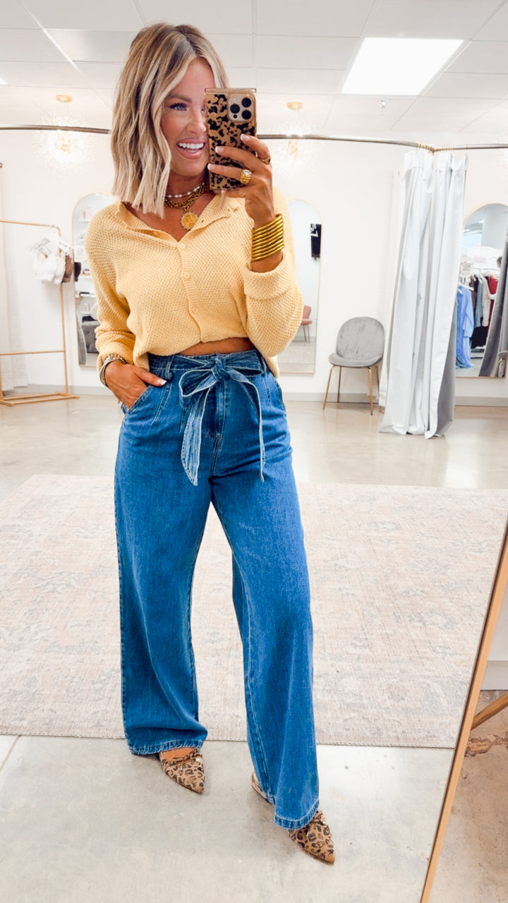 Grace Scalloped Top-Butter