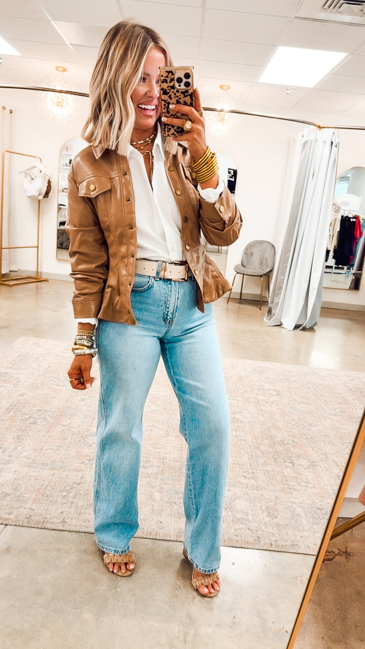 The Camila Faux Leather Jacket