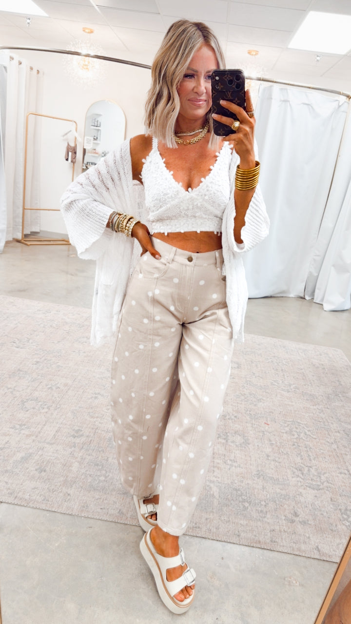 Wanderlace Bralette Top-White