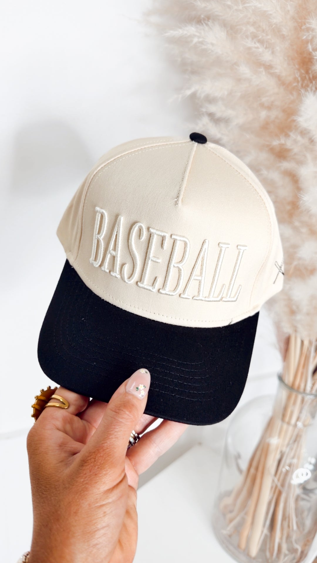 Baseball Embroidered Trucker Hat