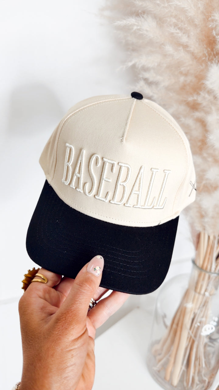 Baseball Embroidered Trucker Hat