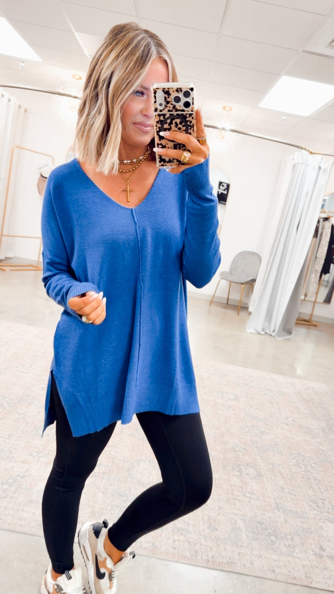 The Laramie Hi-Low Sweater-Marlin