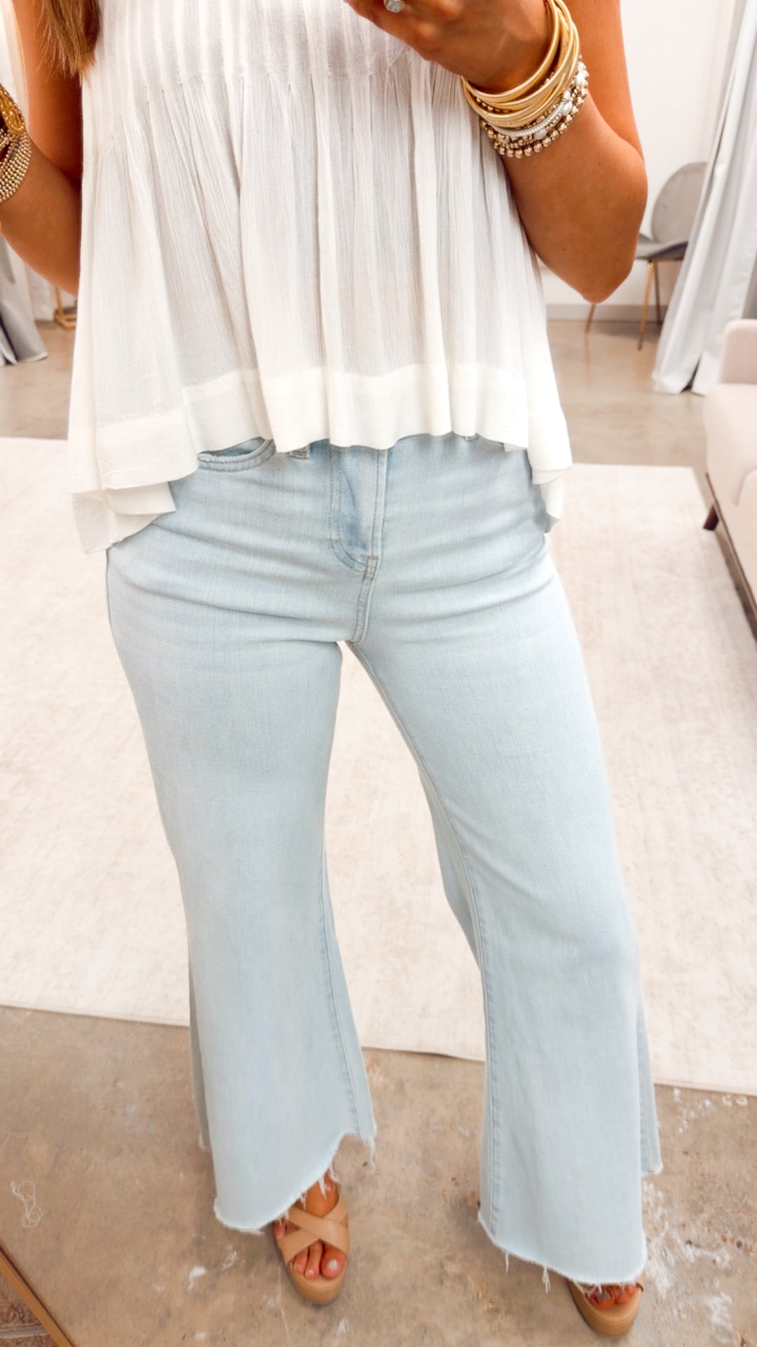 The Blaire Super High Rise Super Wide Leg Jeans