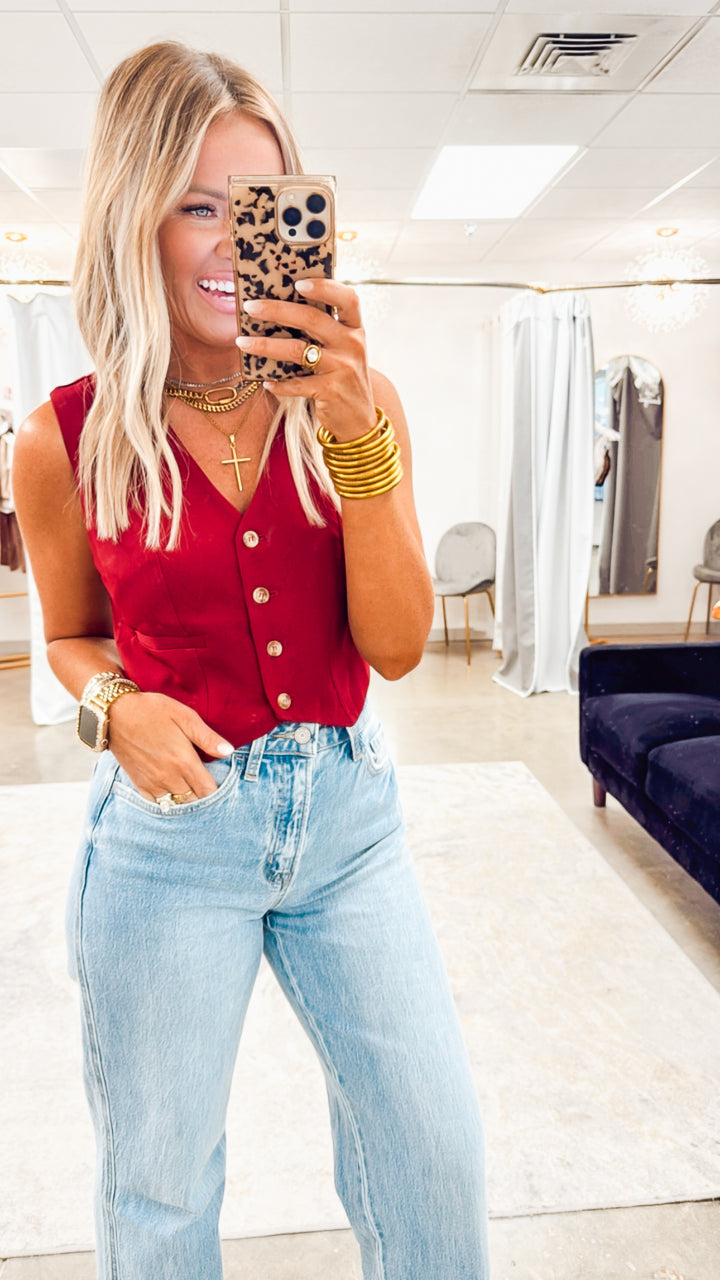 Kickoff Front Button Vest