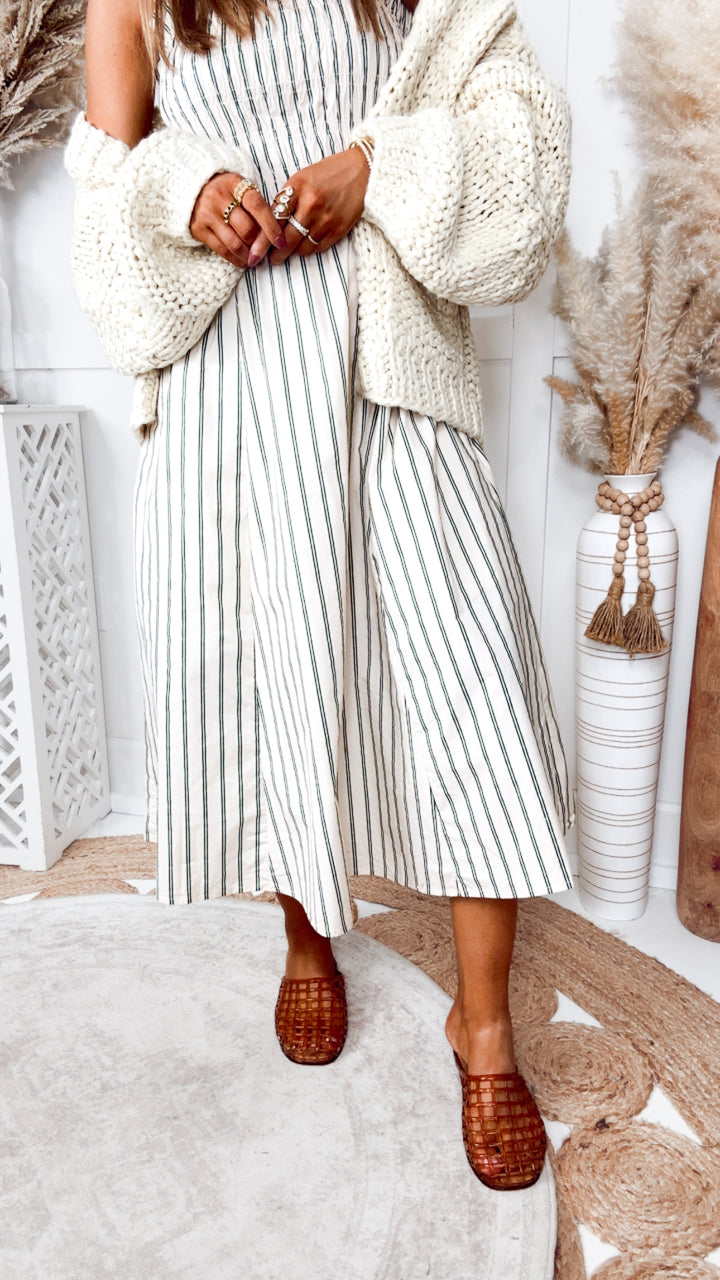 Seabrook Stripe Midi Dress