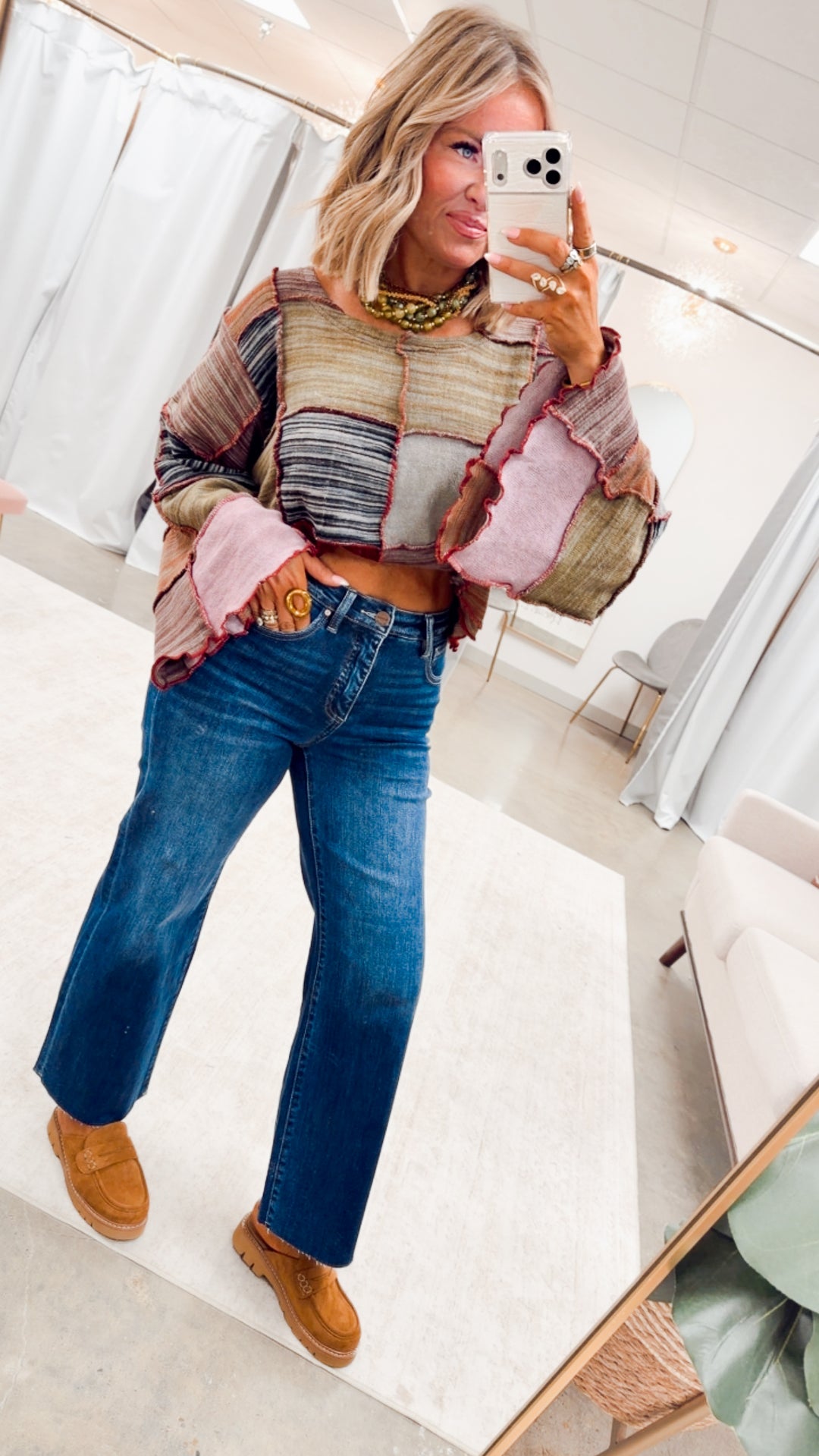 The Fletcher Cropped Wide Leg Jean-Dark